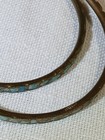 Brass and Faux Turquoise Bangle Bracelets – Signed India — photo 6