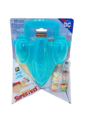Fisher Price DC League of Super-Pets Invisible Jet Case Mini Figure 5-Pack