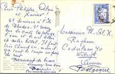 GOLDPATH: Greece postcard 1963 to Belgium CV905_P010