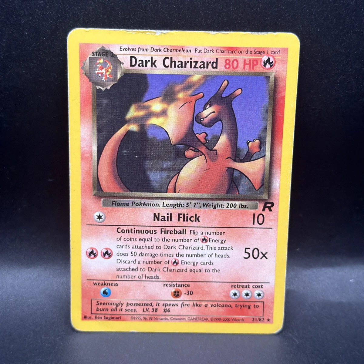 Darkness Charizard Pokémon TCG Rare Individual Collectible Card
