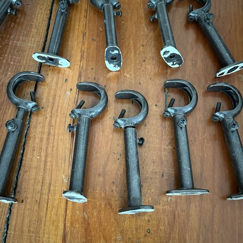 Cambria Lot Bronze mit Ölschliff - 8 Zifferblätter, 2 Endkappen 11 verstellbare Klammerhaken - Bild 11 von 11