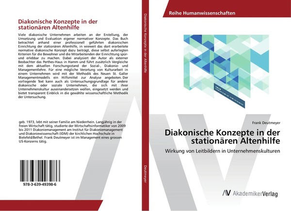 Diakonische Konzepte In Der StationäRen Altenhilfe Frank Deutmeyer Taschenbuch-image