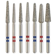 Dental Diamond Zirconia Adjustment Burs Round End Taper Friction Grip FG 850 856