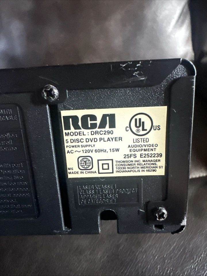 RCA DRC290 HDMI 5 dados DVd/CD - enciende, error “sin disco” - para piezas/reparación Foto 4 de 4