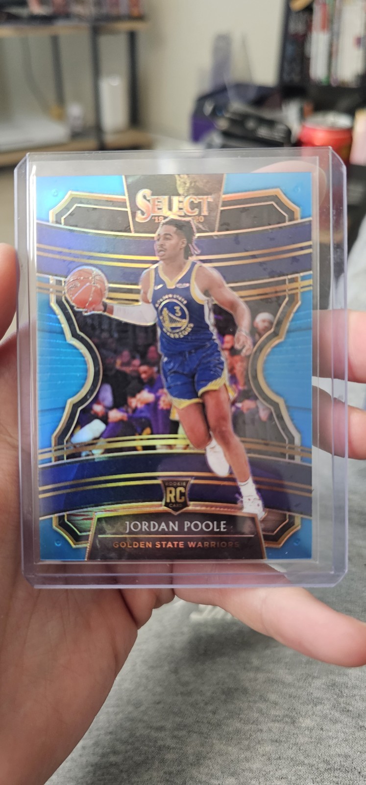 2019-20 Panini Select - Concourse Jordan Poole #94 Light Blue Prizm /299 (RC)
