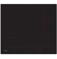 rosieres table de cuisson vitrocéramique 59cm 4 feux 6500w noir rh64dbcp/2