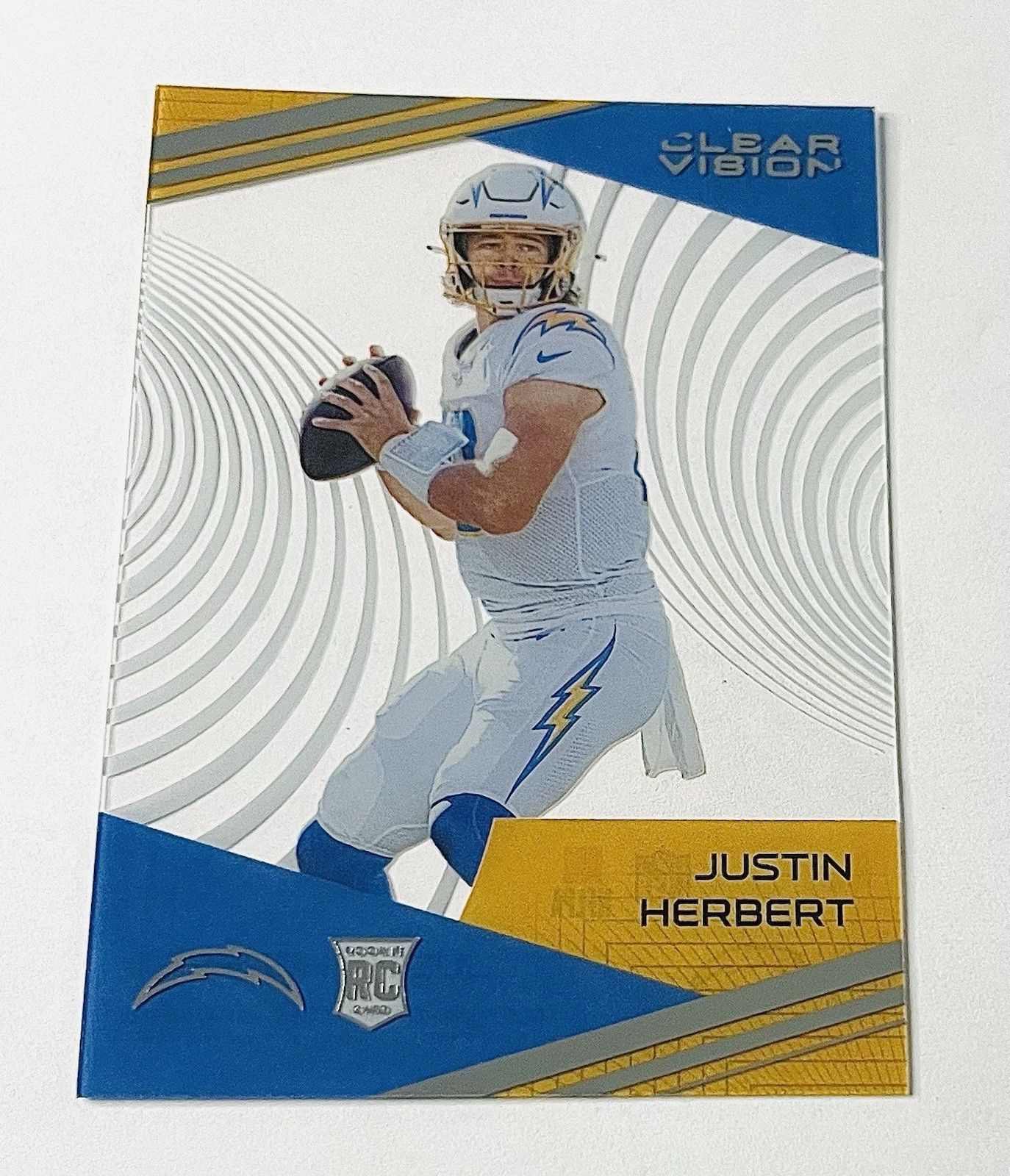 Justin Herbert Chronicles Clear Vision 2020 RC Rookie CV-3 Chargers