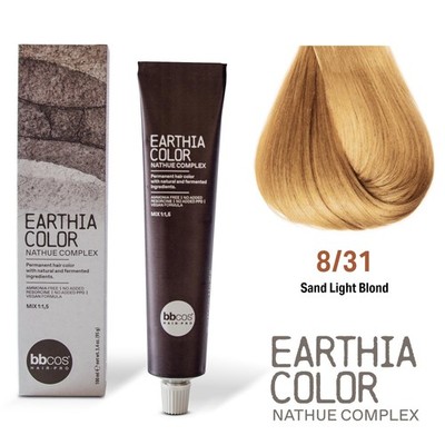 BBcos Earthia Color Nathue Complex 8/34 Golden Copper Light Blond 100ml