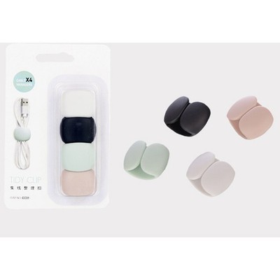 4 Pcs Data Cable Travel Cables Organizer Earphone Wired Clips Holder