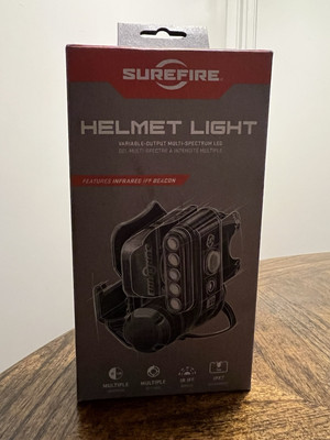 SureFire HL1 Tactical Helmet Light/Military Helmet Mount Flashlight-Compact-New