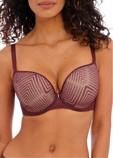 NWT Freya AA401131 Dark Cherry Tailored Moulded Plunge T-shirt Bra Size 30I