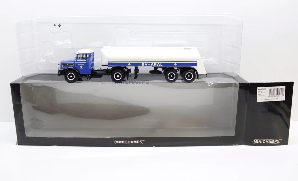 Minichamps 499070870 MAN F8 Tanksattelzug ARAL 1:43 lf2590
