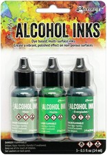 Tim Holtz - Alcohol Ink 3PKG, Mint/Green Spectrum