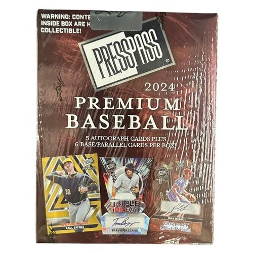 2024 Leaf Press Pass Premium Baseball Hobby Box