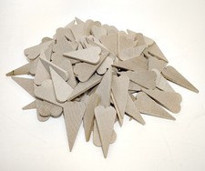 100 Unfinished Wood Hearts 2-1/2"H x 1-1/4"W x 3/16" Thick Valentines Day Craft
