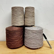 7+ LBS.  Linen Cotton  Yarn Cones Lot Crochet  - Weaving - Knitting - Machine 8