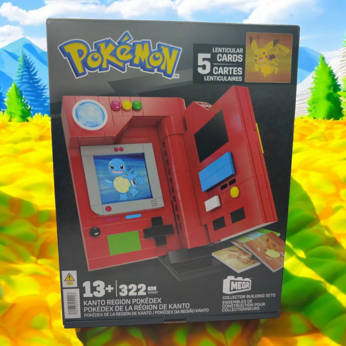 POKEMON Mattel MEGA Collector Build Set KANTO Region POKEDEX POKEMON Mattel MEGA Collector Build Set KANTO Region POKEDEX