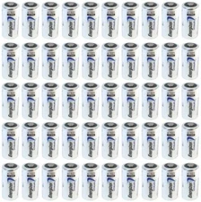100 x CR123 Energizer 3V Lithium Batteries (DL123, 123, EL123, CR17345) EXP 2030