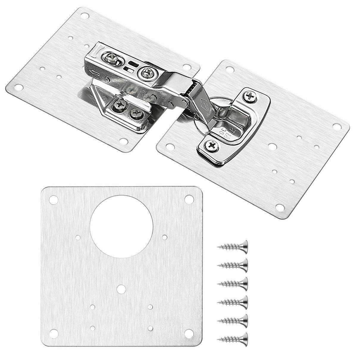 Hinge Repair Plate Cabinet Furniture Drawer Window Plate Repair Stainless Steel
