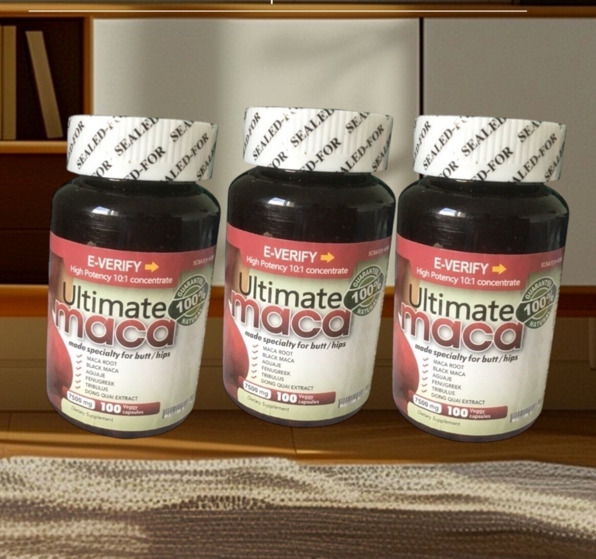 Complément Alimentaire Ultimate Maca Gummies - Original USA, Pour Augmenter Fesses Et Hanches, Format Gommes
