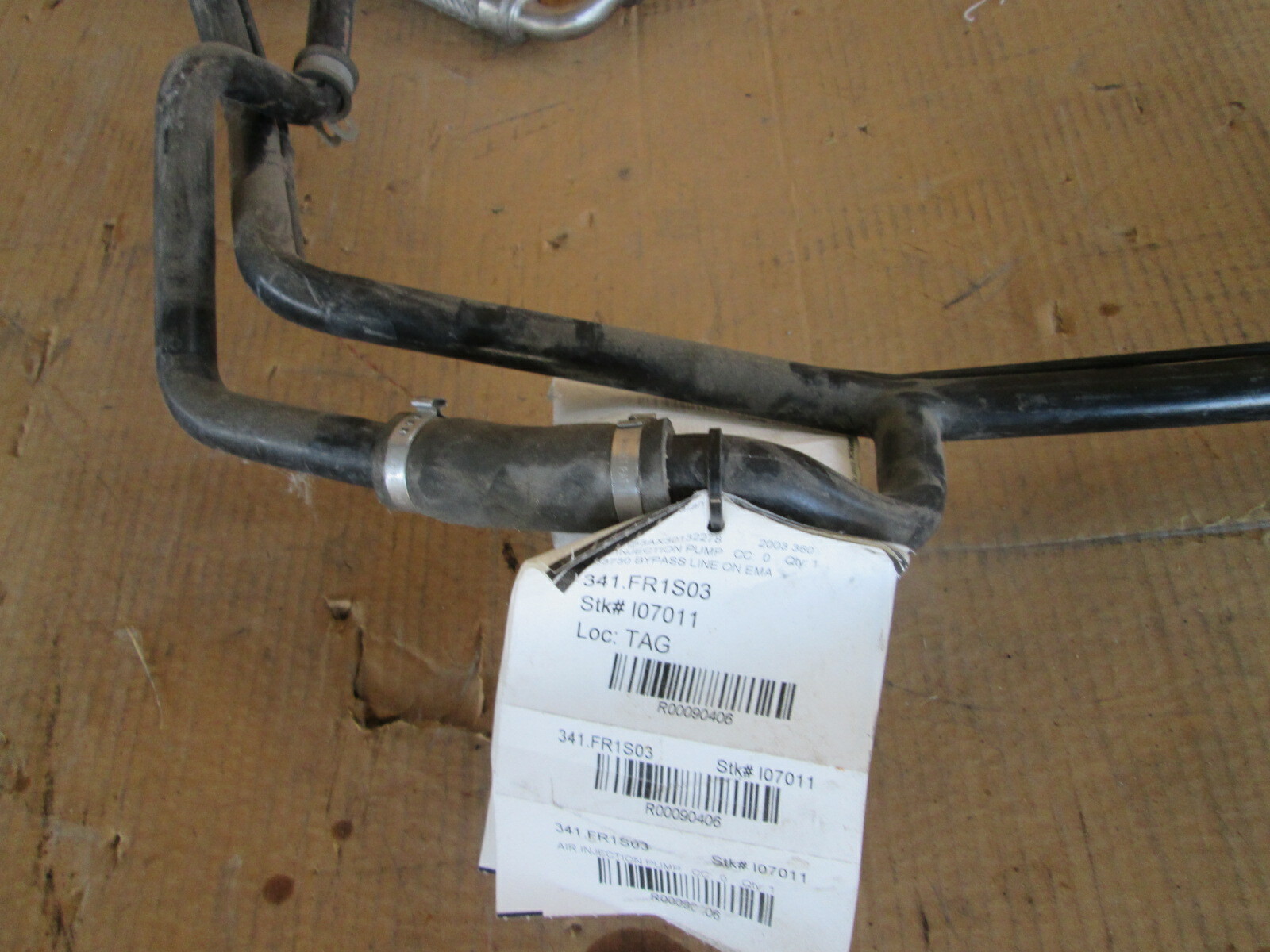 Ferrari 360 Spider -  Air Injection Line Connection Pipe Complete  P/N 183730 