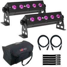 Blizzard Lighting Mikrokassette Mighty Wash Effect Light Fixtures Pair w Bag
