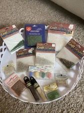 Seed Bead Lot 13 Packages 260g Total Mostly Glass Seed Beads