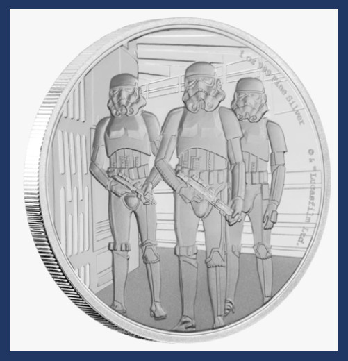 2019 Niue New Zealand Disney Star Wars Classic Stormtroopers 1 oz Silver