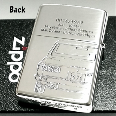 Zippo Lighter Nissan Skyline GT-R KPGC10 1970 Double Sided Etching