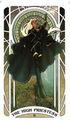 STORM THE HIGH PRIESTESS 2023 Marvel Tarot Card By Lily McDonnell