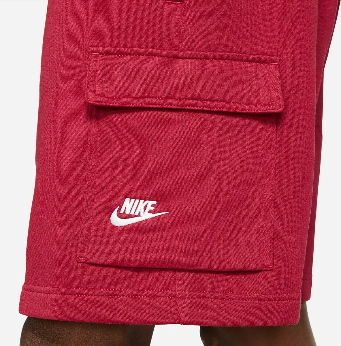 red nike cargo shorts