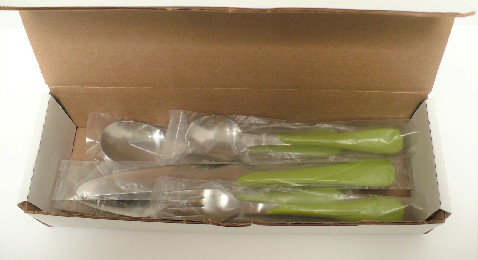 FIESTA CHARTREUSE SWIRL FLATWARE 5 Pc Set: New 1999 Original Stock Free Shipping