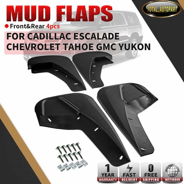 4x RH + LH Splash Guards for Chevy Cadillac Escalade Tahoe Yukon 2007