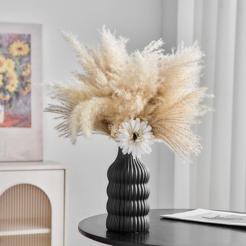 Octdays Black Ceramic Vase Decor: Modern Boho Flower Vases for Home Decor Dec... - Picture 8 of 8