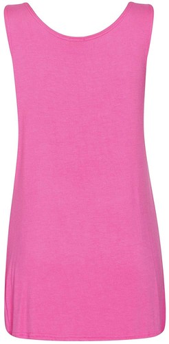 Womens Scoop Neck Sleeveless Ladies Long Stretch Plain Vest Strappy TShirt Top - Picture 4 of 30