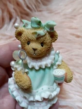 Cherished Teddies Blaire Charter Symbol Of Membership Green Blowing Bubbles 2004
