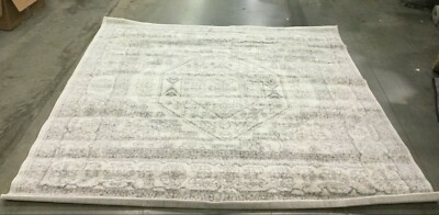 SILVER 6'-7'' X 6'-7'' Square Back Stain Rug, Reduced Price 1172631511 ADR108B-7SQ