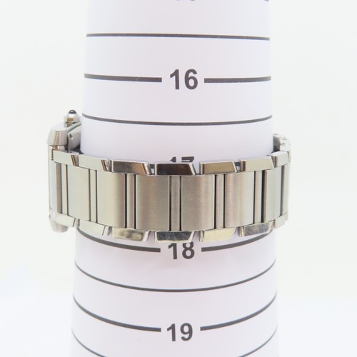 CARTIER Tank Francaise Automatic Watch 2302 Stainless Steel White - Picture 8 of 11