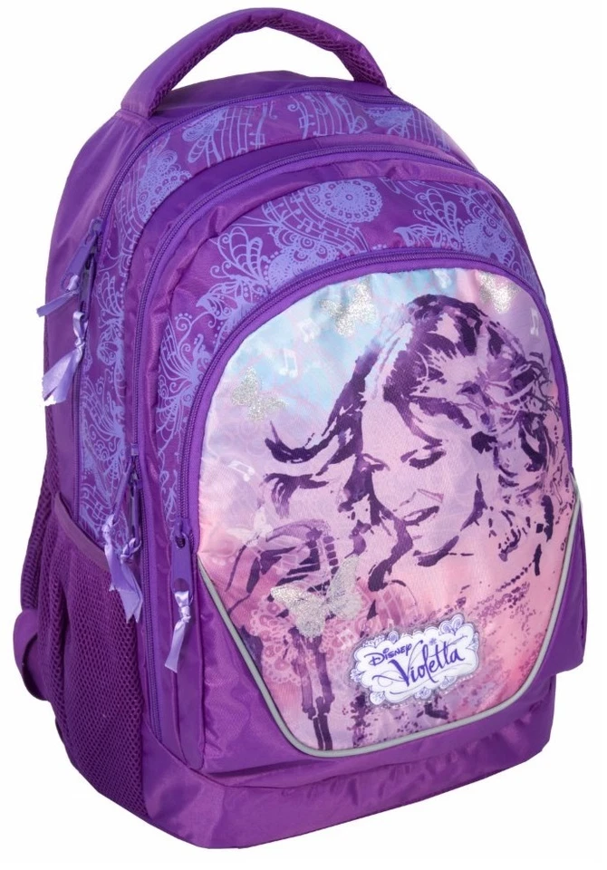 Violetta Sac À Dos Violet École Primaire, Collège Original Disney, Temps Libre - Photo 1/1