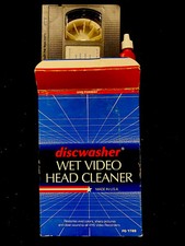 Discwasher Wet Video Head Cleaner - Made In USA - VHS Format - NO liquid.