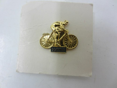 Antik Messing SCHWINN Werbung Fahrrad Bike Anstecknadel Pinback Button Vintage - Bild 2 von 3