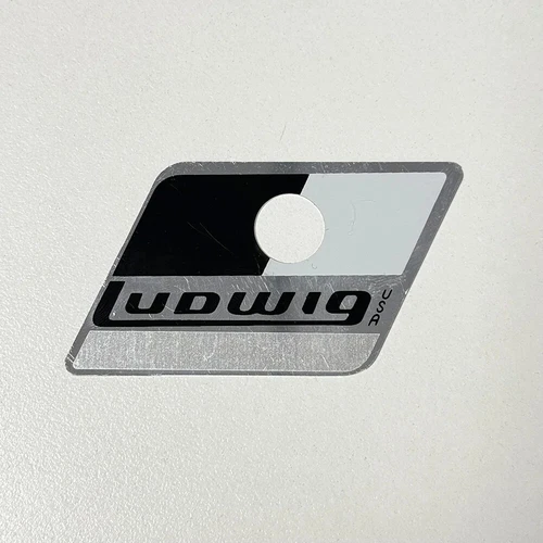 Ludwig Vintage CHICAGO ERA SNARE TOM BASS + DRUM 70’s 80's Drum Badge Pointy