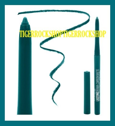 Maybelline Carbon Matte eyeliner pencil shade AMAZONITE TEAL