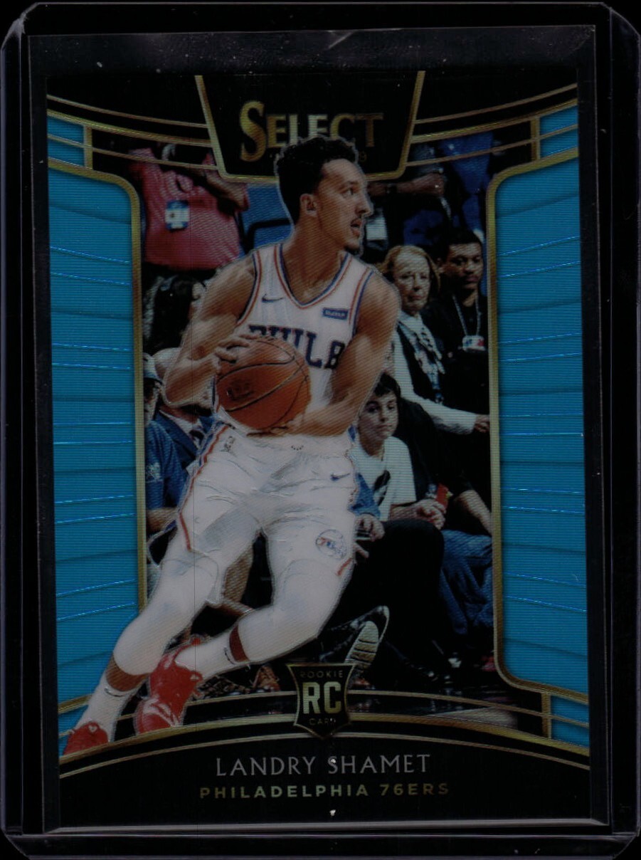 2018 Panini Select Concourse Light Blue Prizm /299 Landry Shamet #59 Rookie RC