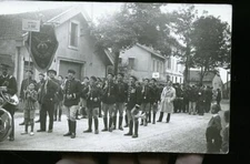 PORTIEUX DE LA VERRERIE  CP PHOTO DEFILE TOP CARTE PHOTO DE MARCHAL