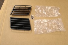 1980-1982 Corvette Side Fender Vent Louver Grille Black Pair With Screws Lh Rh 1980-1982 Corvette Side Fender Vent Louver Grille Black Pair With Screws Lh Rh