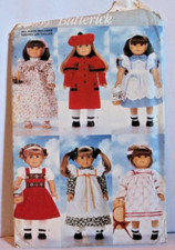 Butterick 4699 18" Doll Clothes Nightgown Coat Pinafore Jumper Dress UNCUT