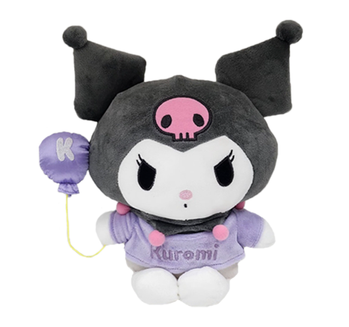 Sanrio Characters Official Plush Doll : Party Balloon Kuromi 10