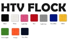 HTV FLOCK HEAT TRANSFER VINYL 5 feet (60") by 20" WIDE