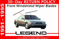 Genuine OEM Acura Legend Wiper Rubber Insert Pair Front 1991 - 1995 Inserts Set